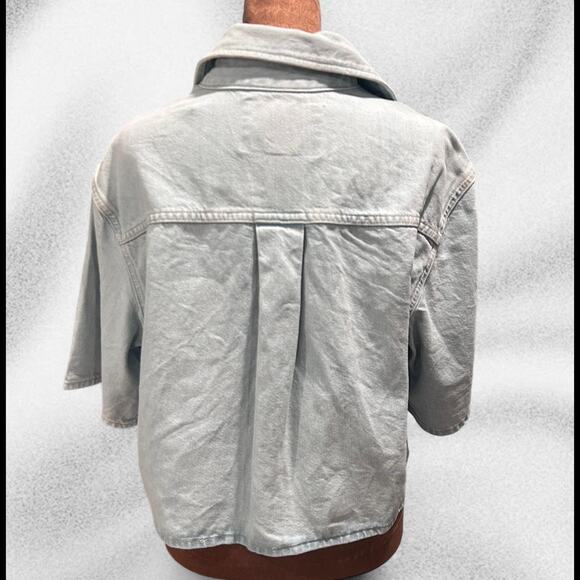 Cos cropped short sleeve denim shirt - Picture 6 of 7